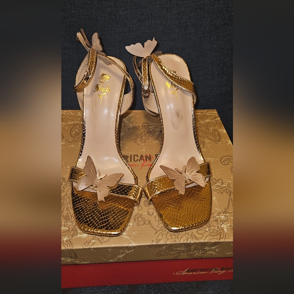 Shein Gold Heels